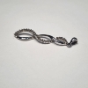 Image 2 : 10K White Gold Intertwined Infinity Design Pendant Total Weight: 1.3g