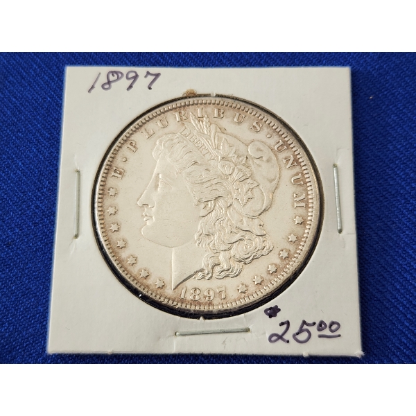 1897 90% Silver Morgan Dollar