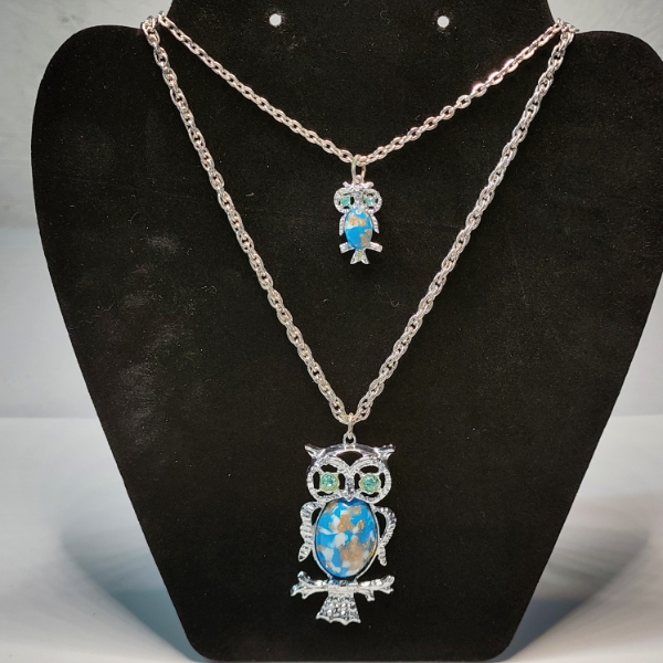 Cute Two-Tiered Owl Necklace