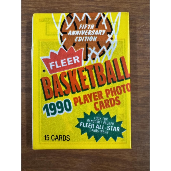 1990-91 FLEER Basketball NBA Unopened Wax Pack Possible Michael Jordan Cards
