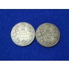 Image 2 : x2 1910 and 1909 Canadian 50-Cent Silver Coins: ASW: 0.3456oz Each