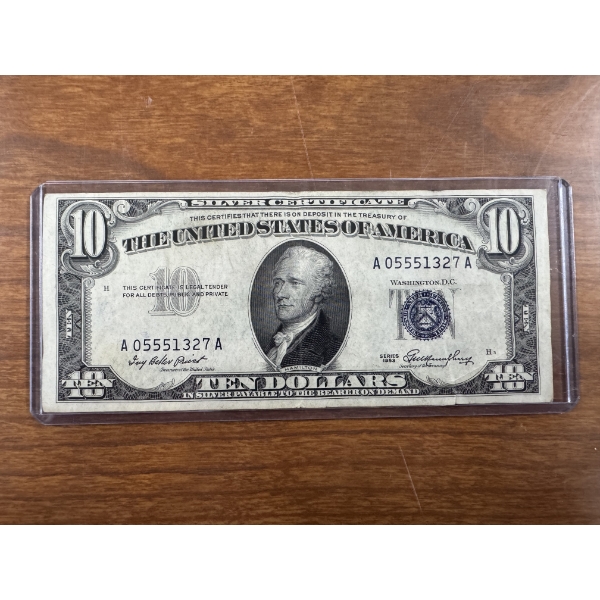 1953 United States Hamilton $10 Silver Certificate - Mint Condition - Incredible Bill