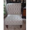 Image 1 : Single Upholstered Dressing / Lounge Chair - 36" Tall at Back Side -  30" Width At Seat