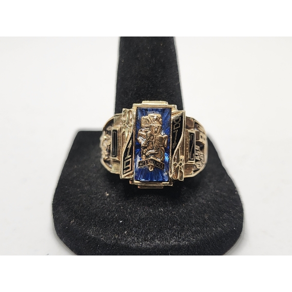10K Gold 1987 West Holmes High School Class Ring - Size 11 - TW: 12.1g
