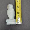 Image 2 : Vintage Uranium Degenhart Glass Wise Owl On Books Figurine - Opalescent