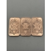 Image 2 : Three Morgan Design 1 AVDP oz .999 Fine Copper Bars