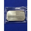 Image 1 : American Flag Silver Bar - 1 oz .999 Fine Silver - Beautiful Piece!