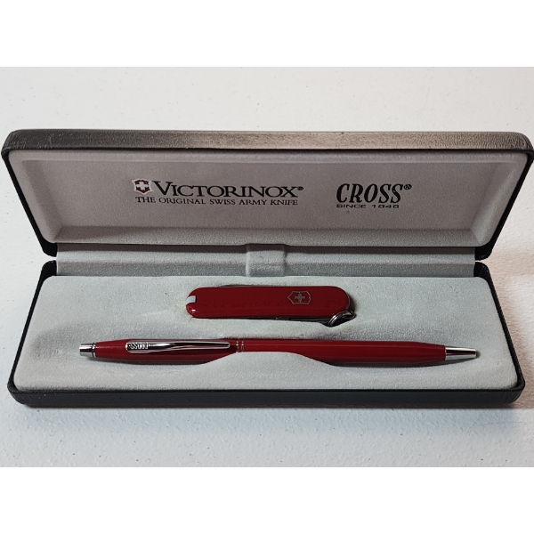 Vintage Victorinox Swiss Army Knife and Cross Pen in Presentation Box