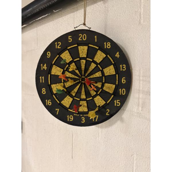 *Pick Up At Mantua Home-No Shipping Available*  Dart Board with String to Hang - includes Darts