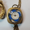 Image 5 : Gold-Tone Cameo Jewelry: Large Pin Brooch & Lucerne Swiss-Made Pendant Watch 