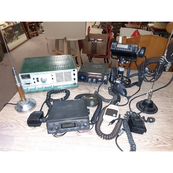 Large Lot Of CB Related Radios Transmitters Mikes Etc - See Pics