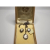 Image 1 : Camexco 80% Silver Cameo Earrings and Necklace Set - Total Weight: 8.4g