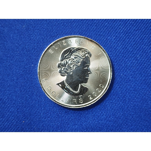 2020 Canadian Maple Leaf 1 oz .9999 Fine Silver Coin 
