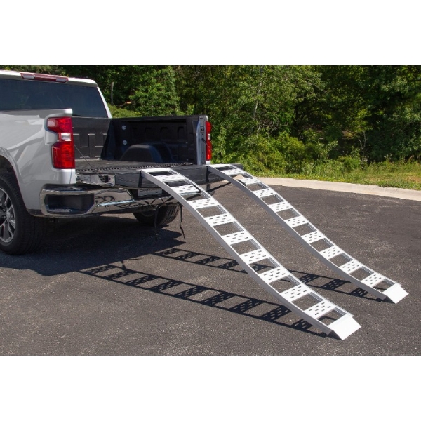 BRAND NEW Cargo Smart Aluminum S-Curve Fixed Ramp With Treads ~ 12" WIDE X 90" LONG ~