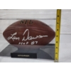 Image 8 : Len Dawson Hall of Famer Hand Signed Wilson NFL Football in Acrylic Display Case