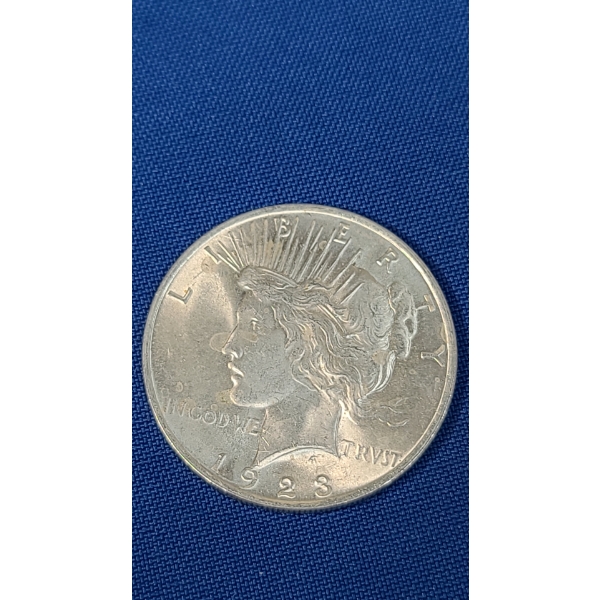 1923 90% Silver Peace Dollar 