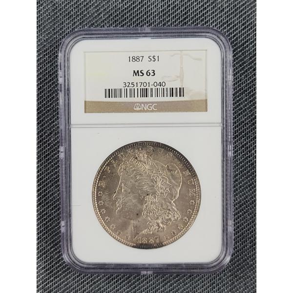 NGC MS63 VAM-12A Alligator Eye 1887-S Morgan Silver Dollar 