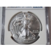 Image 2 : 2016-W Burnished Silver American Eagle Lettered Edge FDOI 30th Anniv. NGC MS 70