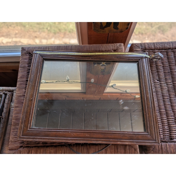 Very Heavy Wood Framed Mirror