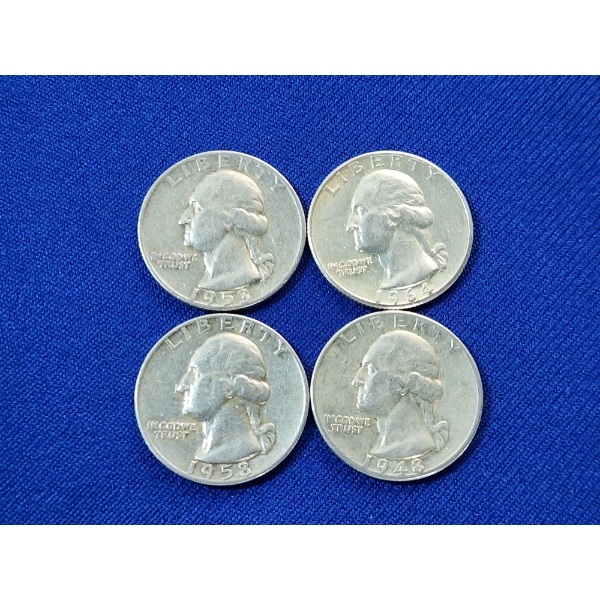 $1.00 Face Value of Assorted U.S. 90% Silver Quarters