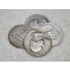 Image 1 : $1.00 Face Value in Assorted 90% Silver United States Washington Quarters ~ 4 Coins!
