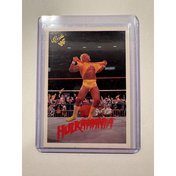 1990 Classic WWF WWE Hulk Hogan Wrestling Trading Card - Mint Condition