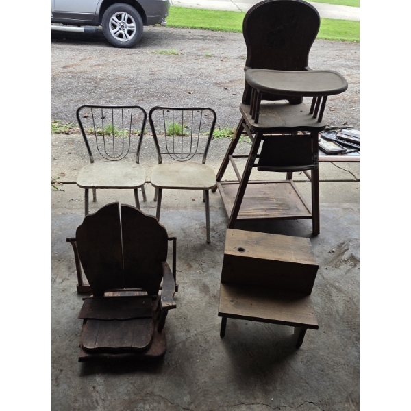 *Pick Up At Louisville Home - No Shipping Available* Vintage Childrens Furniture Items 