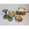 Image 1 : Collection of Vintage Brass Decor Items - Total Weight 2.8lbs