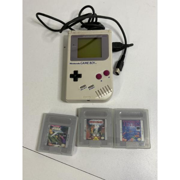 Original Nintendo Game Boy (Model DMG-01) With Cord & Games - Untested 