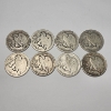 Image 4 : Lot of 8 Assorted Years Walking Liberty Half Dollars - 90% Silver - FV: $4.00 