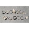 Image 4 : Assorted Style Sterling Silver Rings - Sizes Vary- See Photos - Total Weight: 43.5g