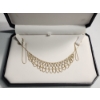 Image 1 : Gorgeous 10K Gold Lace-Mesh Style Necklace 18" TW: 4.7g