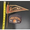 Image 3 : Cleveland Browns Patch And 1997 Cleveland Indians Pennant 