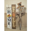 Image 1 : "Home" & "Fall"/"Merry Christmas" Signs with 67" Scarecrow