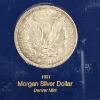 Image 10 : Vintage Morgan 90% Silver Dollar Mint Mark Coin Collection - 4 Silver Dollars