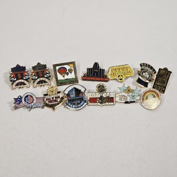 Collection Of Pro Football Hall Of Fame Festival Enamel Lapel Pins