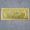 Image 4 : U.S. Army 250th Anniversary 999999 $2 Gold Foil Note ~ In Mint Condition!