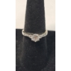 Image 3 : 14K White Gold Bridal Ring Set With Diamonds - Size 5 - Total Weight: 4.8g