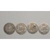 Image 4 : United States 1897, 1905, 1909-O, 1913 90% Silver Barber Dimes - Face Value: $0.40