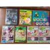 Image 2 : Lot of Six Oversize Pokemon Trading Cards & Two Empty Games Cases With Original Pamphlets