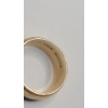 Image 5 : 14K Yellow Gold Domed Wedding Band - Size 7.5 - Weight: 7.3g