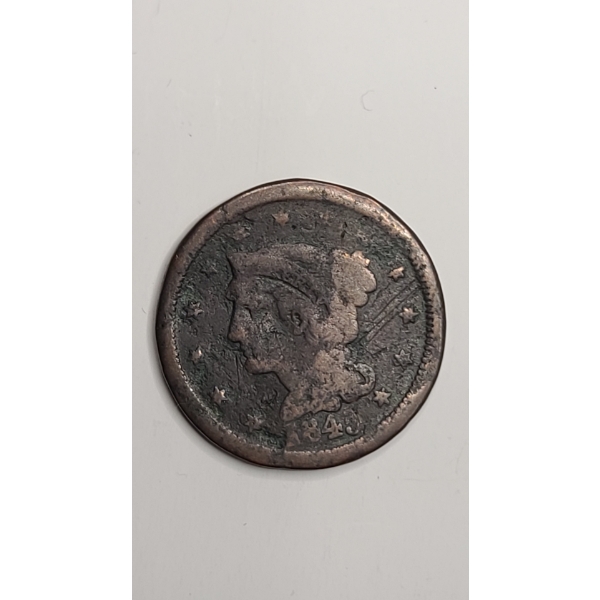 1845 Braided Hair Liberty Head Large Cent
