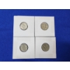 Image 6 : 4 Silver Mercury Dimes: 1935, 1937, 1943, 1941