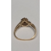 Image 4 : 14K Yellow Gold Women's Ring With Blue Sapphire & Diamonds - Size 7 - Weight: 2.2g