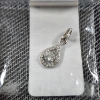 Image 1 : STUNNING & BEAUTIFUL Sterling Silver Pendant With .5 Carat GRA Certified Moissanite With COA