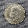 Image 1 : United States 1973-S Eisenhower Dollar 40% Silver Coin ~ ASW: 0.3162 oz ~ San Francisco Mint