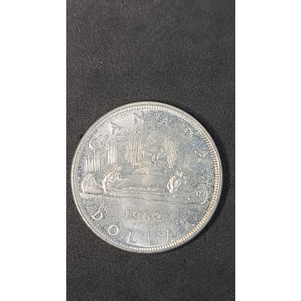 1962 Canadian 80% Silver "Voyageur" Dollar 