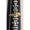 Image 7 : 10K Yellow Gold Textured Double Dolphin Ring - Size 8 - Weight: 1.5g
