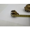 Image 6 : Small Vintage Indian Brass Elephant Claw Bells Featuring floral patterns - 3 inches tall 