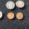 Image 5 : Mini Coin Earrings: Lincoln Cent, Buffalo Nickel, Washing Quarter Pairs, & Mercury Dime Alone 